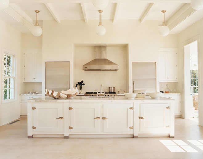 white luxury kitchen design with classic french country design