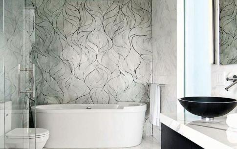Mirror Tiles on Brushed Mirror Wave Tile Are Ideal For Adding   A Touch Of Panache