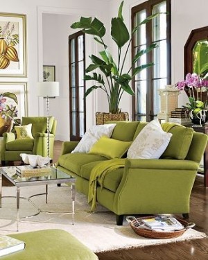 Chartreuse Sofa and Prints| KitchAnn Style