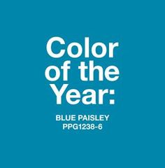 PPG COTY 2015 Blue Paisley | KitchAnn Style